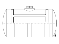 Snyder Horizontal Leg Tank (Heavy Duty) - 300 Gallon