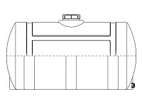 Snyder Horizontal Leg Tank (Heavy Duty) - 300 Gallon