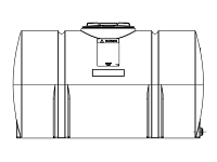 Snyder Horizontal Leg Tank (Heavy Duty) - 300 Gallon