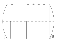 Snyder Horizontal Leg Tank (Heavy Duty) - 730 Gallon