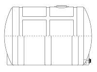 Snyder Horizontal Leg Tank (Heavy Duty) - 730 Gallon