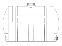 Snyder Horizontal Leg Tank (Heavy Duty) - 525 Gallon
