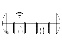 Snyder Horizontal Leg Tank (Heavy Duty) - 1685 Gallon