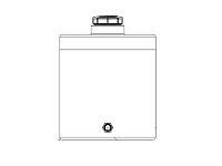 Snyder Vertical Water Storage Tank (Natural White) - 120 Gallon