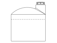 Snyder Vertical Chemical Tank (ASTM Certified) - HDLPE - 190 Gallons