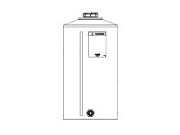 Snyder Vertical Water Storage Tank (Natural White) - 65 Gallon