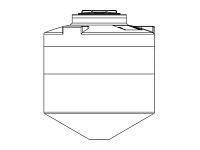 Snyder Cone Bottom Tank (1.9 HDLPE) - 325 Gallon