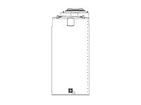 Snyder Vertical Water Storage Tank (Natural White) - 300 Gallon