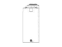 Snyder Vertical Water Storage Tank (Natural White) - 300 Gallon