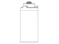 Snyder Vertical Chemical Tank (ASTM Certified) - HDLPE - 300 Gallons