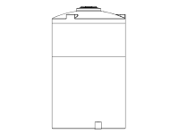 Snyder Vertical Chemical Tank (ASTM Certified) - HDLPE - 1900 Gallons