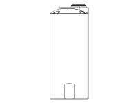 Snyder Vertical Chemical Tank (ASTM Certified) - HDLPE - 850 Gallons