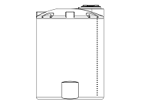 Snyder Vertical Chemical Tank (ASTM Certified) - HDLPE - 1100 Gallons