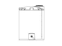 Snyder Vertical Water Storage Tank (Natural White) - 1100 Gallon