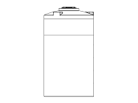 Snyder Vertical Chemical Tank (ASTM Certified) - HDLPE - 1200 Gallons