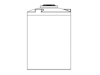 Snyder Vertical Chemical Tank (ASTM Certified) - HDLPE - 1000 Gallons