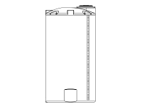 Snyder Vertical Chemical Tank (ASTM Certified) - HDLPE - 1550 Gallons
