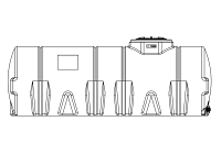Snyder Horizontal Leg Tank (Heavy Duty) - 1025 Gallon