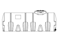 Snyder Horizontal Leg Tank (Heavy Duty) - 1025 Gallon