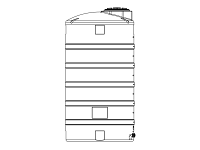 Snyder Vertical Chemical Storage Tank - 1300 Gallon