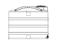 Snyder Vertical Water Storage Tank (Natural White) - 1600 Gallon