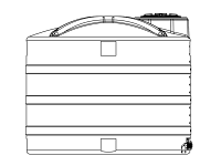 Snyder Vertical Chemical Storage Tank - 1600 Gallon