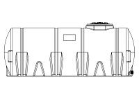 Snyder Horizontal Leg Tank - 1650 Gallon