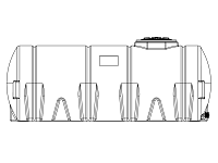 Snyder Horizontal Leg Tank - 1650 Gallon