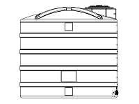 Snyder Vertical Chemical Storage Tank - 2500 Gallon