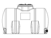 Snyder Horizontal Leg Tank (Heavy Duty) - 300 Gallon