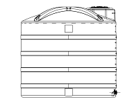 Snyder Vertical Chemical Storage Tank - 3000 Gallon