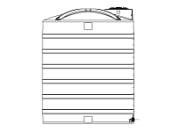 Snyder Vertical Chemical Storage Tank - 3500 Gallon