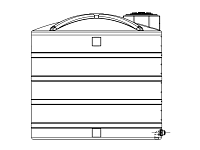 Snyder Vertical Chemical Storage Tank - 5000 Gallon