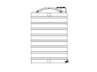 Snyder Vertical Water Storage Tank (Natural White) - 5000 Gallon