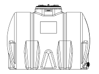 Snyder Horizontal Leg Tank - 525 Gallon