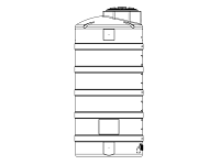 Snyder Vertical Chemical Storage Tank - 750 Gallon
