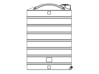 Snyder Vertical Chemical Storage Tank - 8000 Gallon