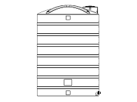 Snyder Vertical Chemical Storage Tank - 8000 Gallon