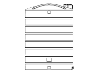 Snyder Vertical Chemical Storage Tank - 12000 Gallon