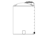 Snyder Vertical Chemical Storage Tank - 1000 Gallon