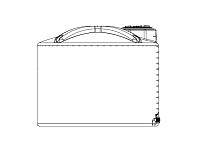 Snyder Vertical Water Storage Tank (Natural White) - 1600 Gallon