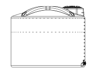Snyder Vertical Chemical Storage Tank - 1600 Gallon