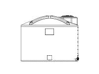 Snyder Vertical Water Storage Tank (Natural White) - 2000 Gallon