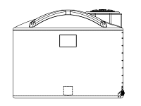 Snyder Vertical Chemical Storage Tank - 2000 Gallon