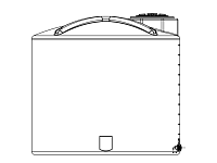 Snyder Vertical Chemical Storage Tank - 2500 Gallon