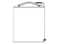 Snyder Vertical Chemical Storage Tank - 4100 Gallon