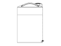 Snyder Vertical Chemical Storage Tank - 5000 Gallon