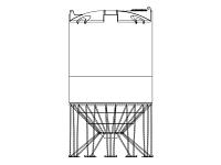 Snyder Cone Bottom Tank (1.9 HDLPE) - 2600 Gallon