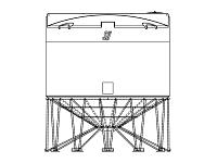Snyder Cone Bottom Tank (1.9 HDLPE) - 6000 Gallon