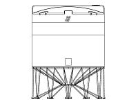 Snyder Cone Bottom Tank (1.9 HDLPE) - 7400 Gallon